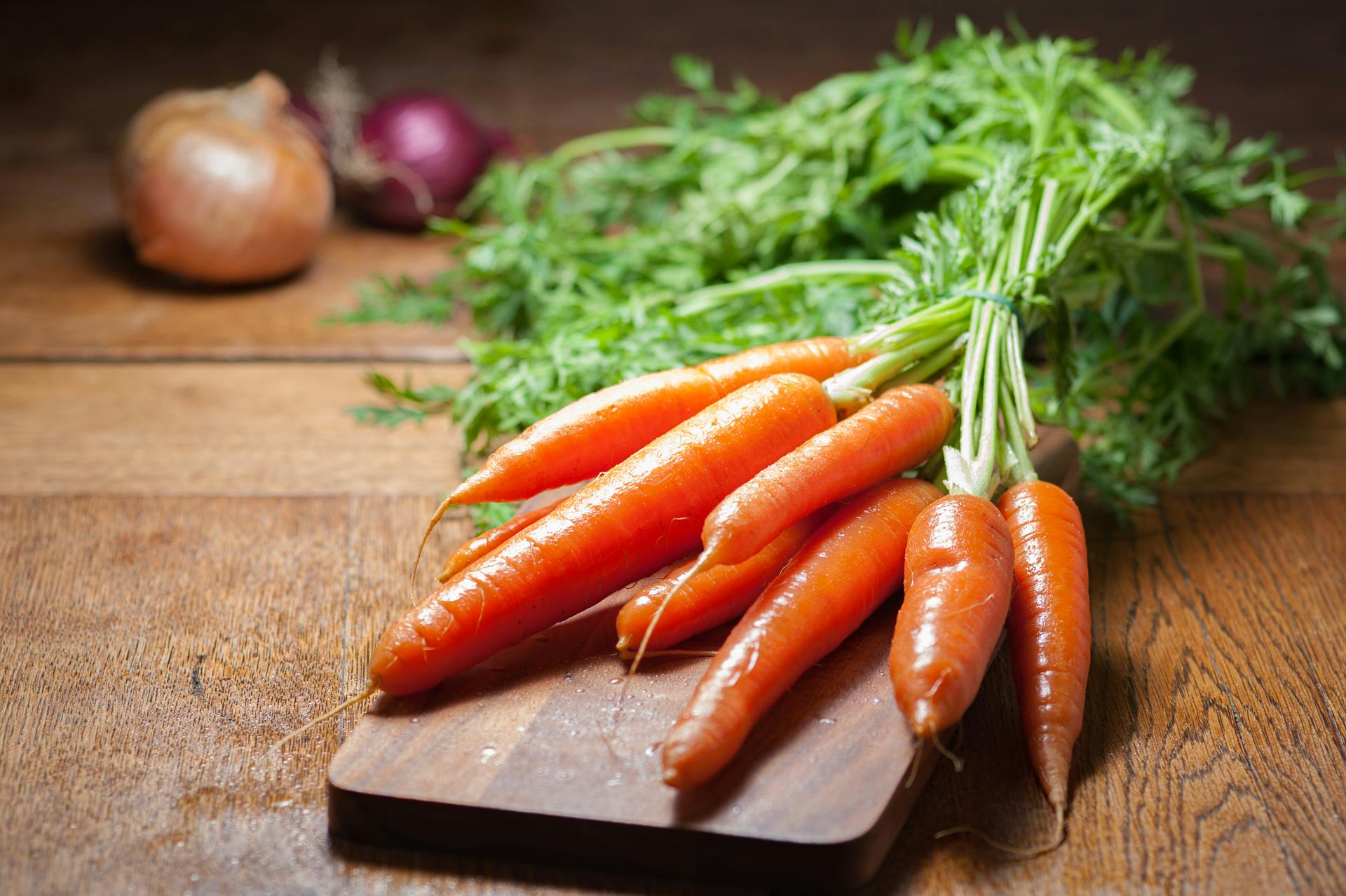 A bunch of carrots